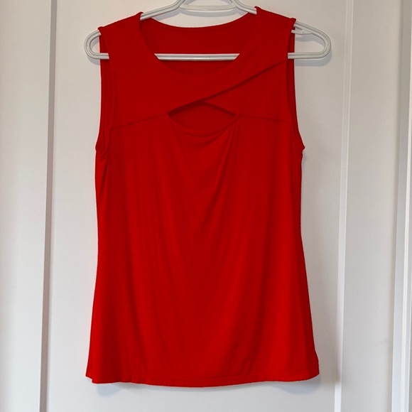 Tops - Red Sleeveless Top